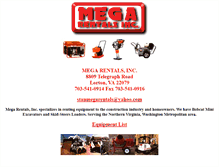 Tablet Screenshot of megarentals.com